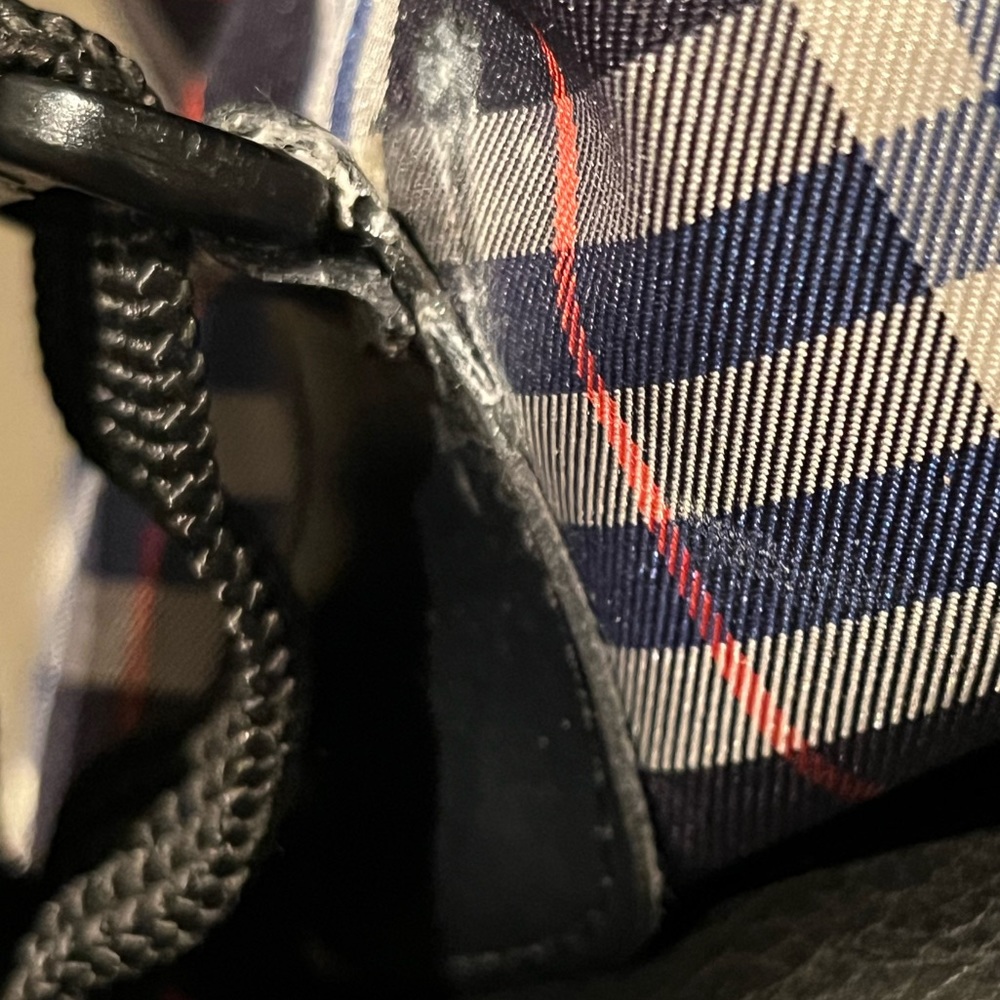 PreLoved Burberry Backpack Plaid Authentic Small Cute & Clean - Picture 7 of 7